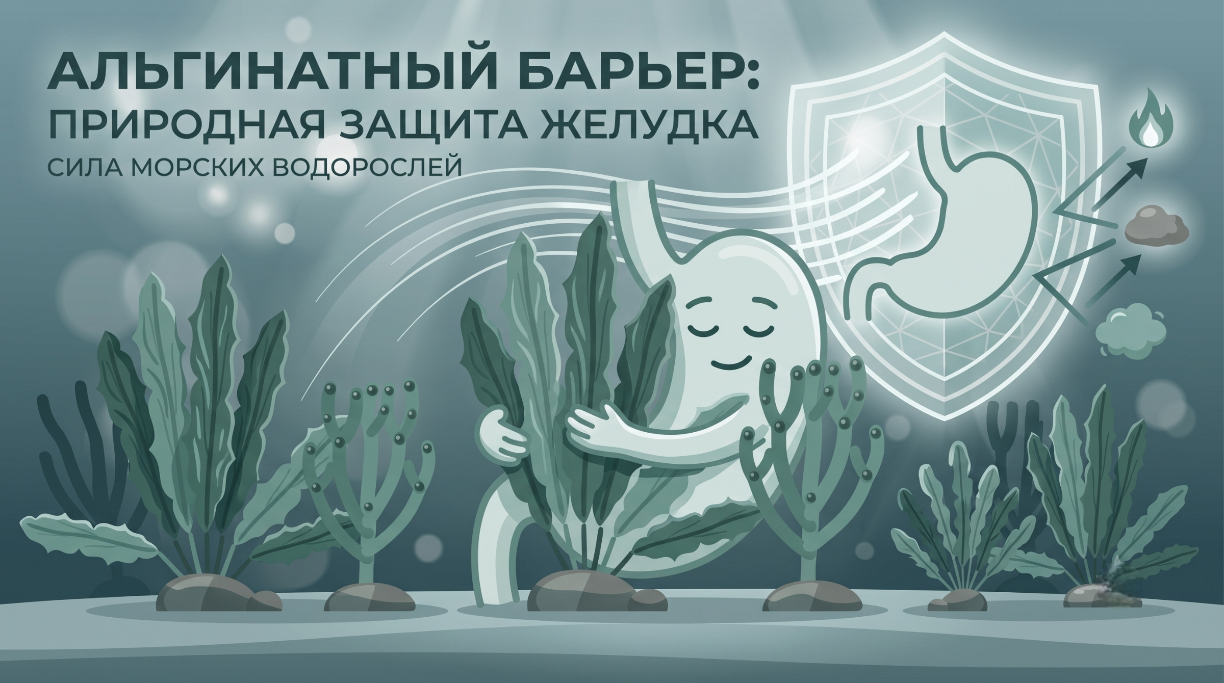 Изжога, тяжесть и вздутие: как бурые водоросли создают «умный щит» для вашего желудка 🌊